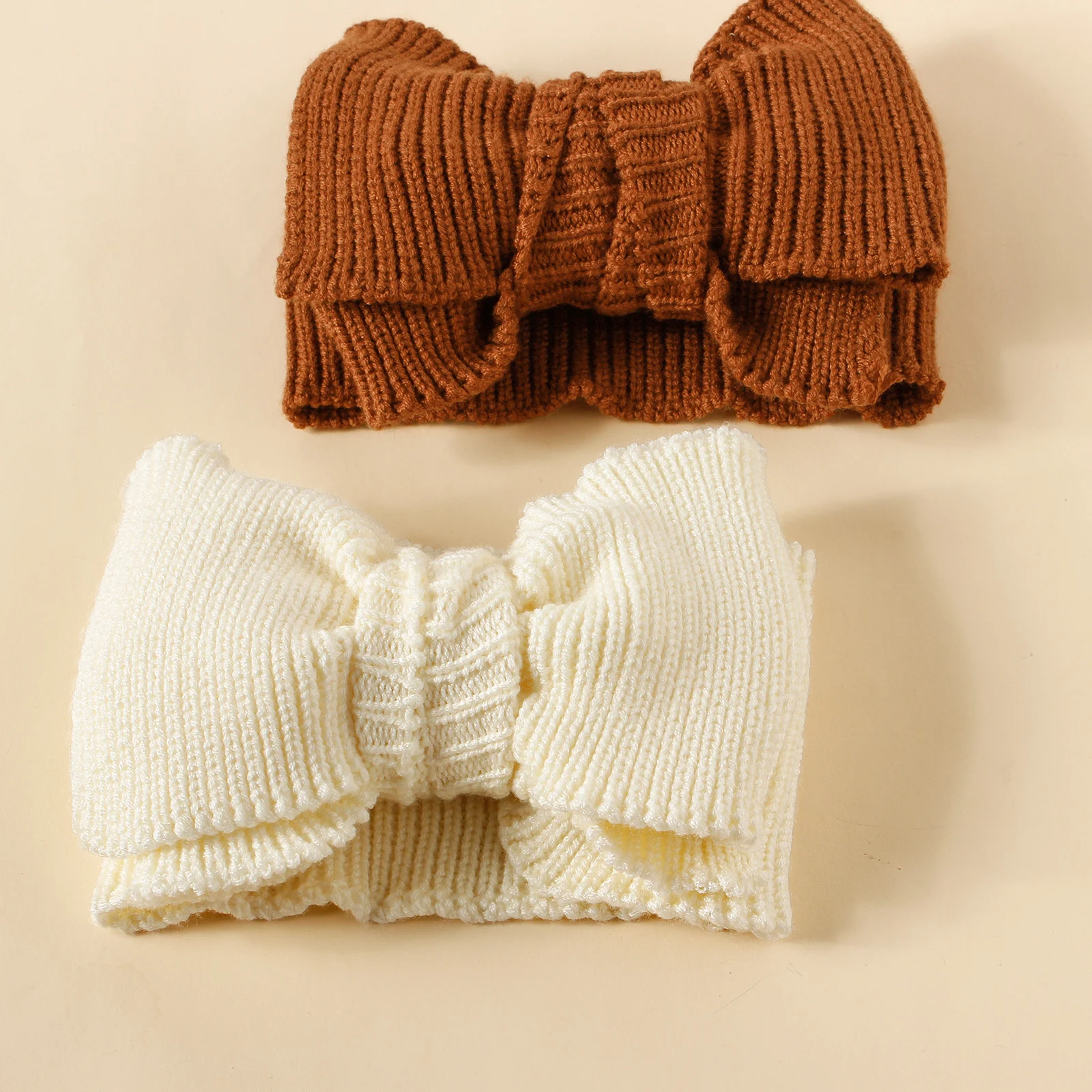 Baby Häkelnadel Mode Haarschmuck Winter Top Knoten Haarband für Kinder Kinder warme Schleife Turban – Detail 6