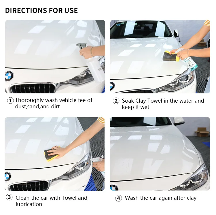 DETAILING Car Cleaning Towel Magic Clay Cloth For Car Detailing Clay Bar Towel Washing Tool Accessories