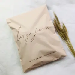 Poly Mailer Bag, Courier Bags with Logo for Clothing, Popular, Biodegradable, Matte, Peach, Custom Logo