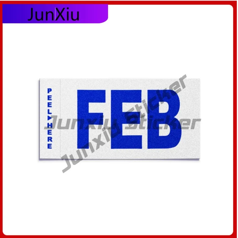

FEBRUARY California License Funny Boat UV Resistant Accessory Plate YOM Month Sticker CA DMV Registration Tag Boat Anime