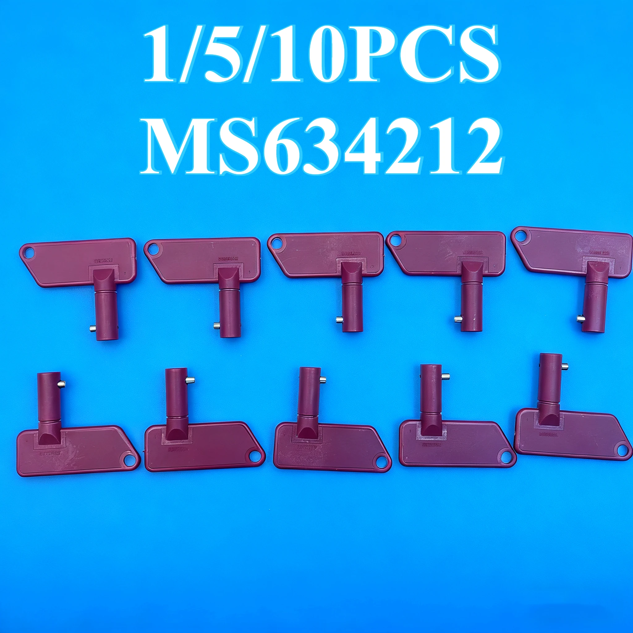 

MS634212 KEYS 1/5/10 шт. запасной ключ для аккумулятора, изолятор, выключатель питания, автомобильный фургон, лодка, аксессуары из АБС-пластика