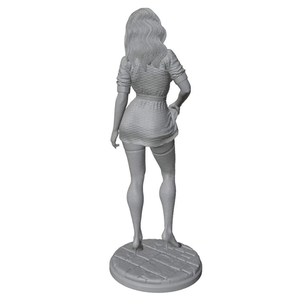 Estatua miniatura resina chica sexy sin pintar para rol y coleccionable - imagen 2