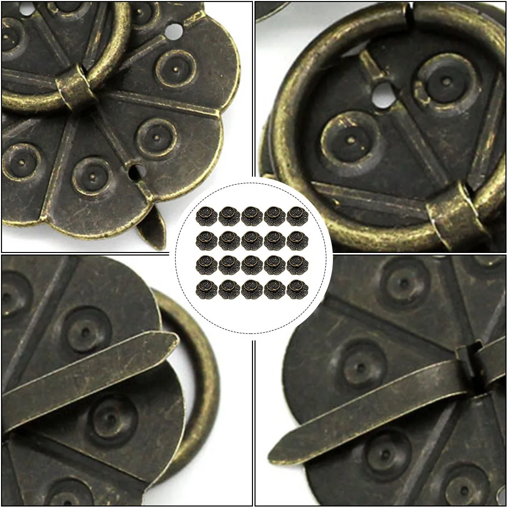 

40Pcs Retro Drawer Handles Vintage Bronze Plated Iron Furniture Accessories Cabinet Knobs for Dresser Wooden Box Drawer Fittings