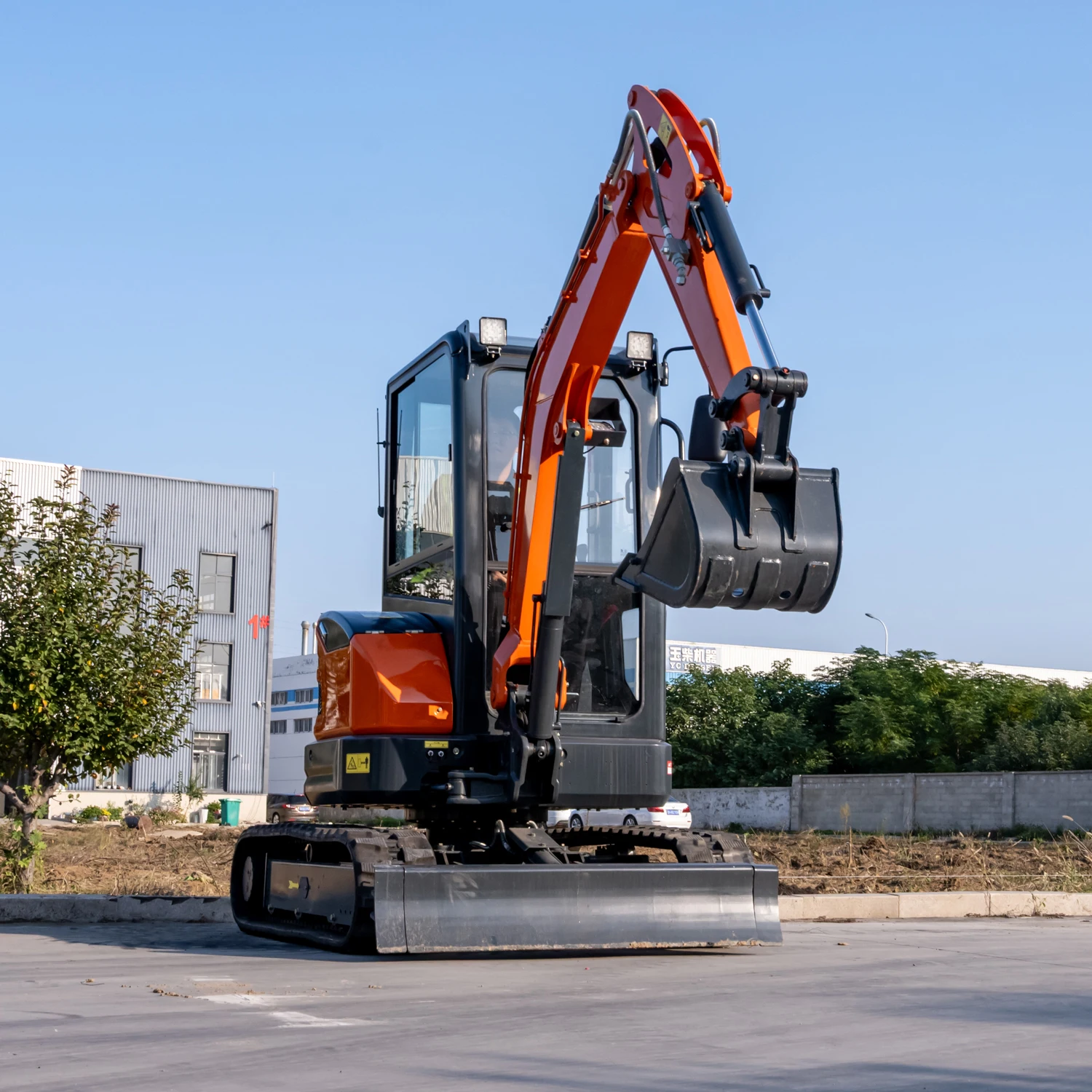 2.5 Ton Mini Crawler Excavator EURO5 EPA4 Hydraulic Digger With Optional Steel Rubber Track Cabin AC For Construction Digging