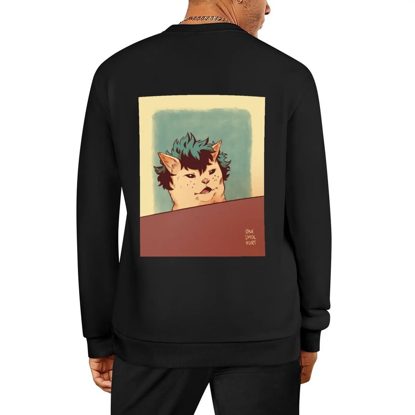 

Deku Cat Pullover men's clothing mens clothing blouse tracksuit oversize sweatshirts