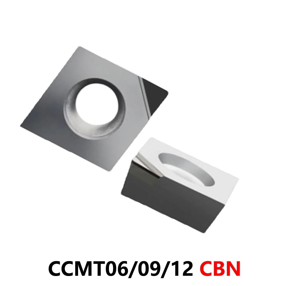 10pcs CCMT060204 CCMT09T304 CCMT120408 CBN Carbide Inserts Diamond Turning Inserts for Hardened Steel Cast Iron Machining