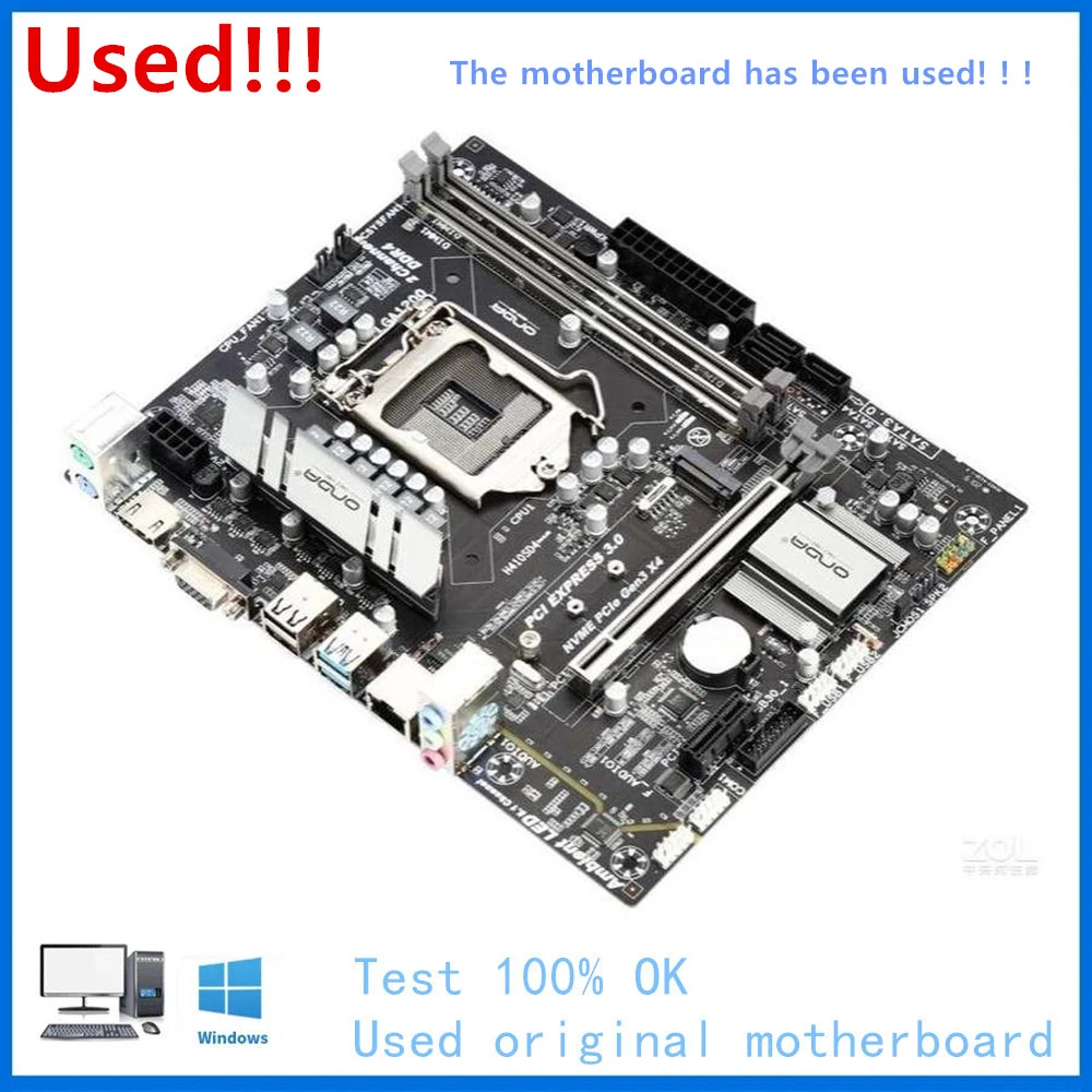 H410 Motherboard Used For ONDA H410SD4 Motherboard Socket LGA1200 DDR4 Desktop Mainboard  support 11400 10100F