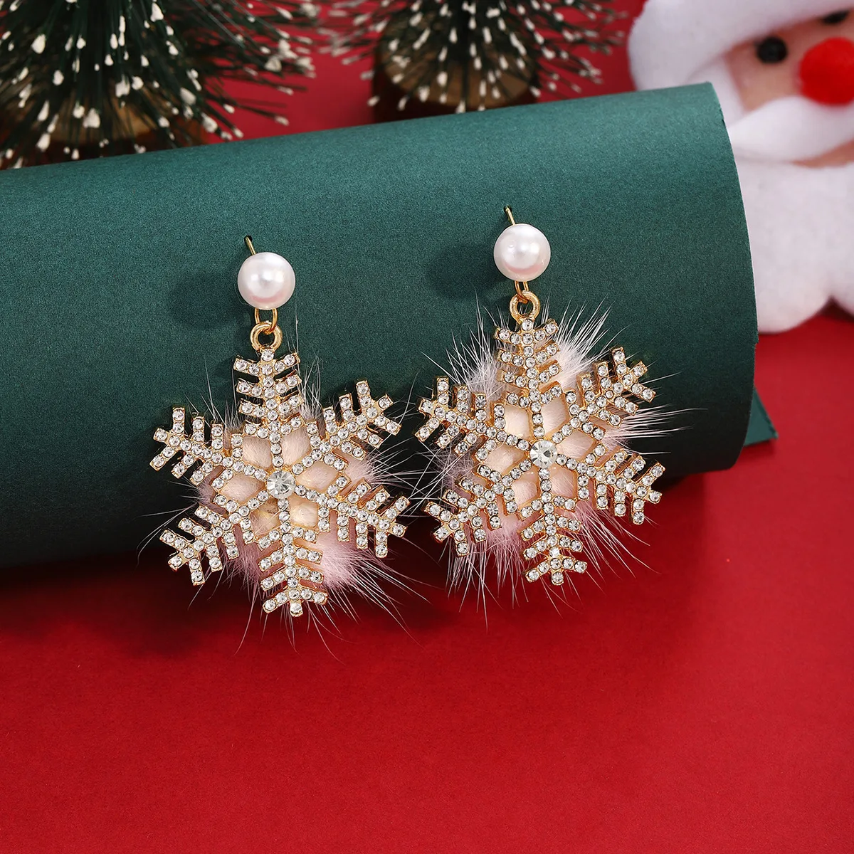 

Snowflake Christmas Tree Fashion Trend Christmas Earrings Earrings Christmas Day Ear Hook Accessories