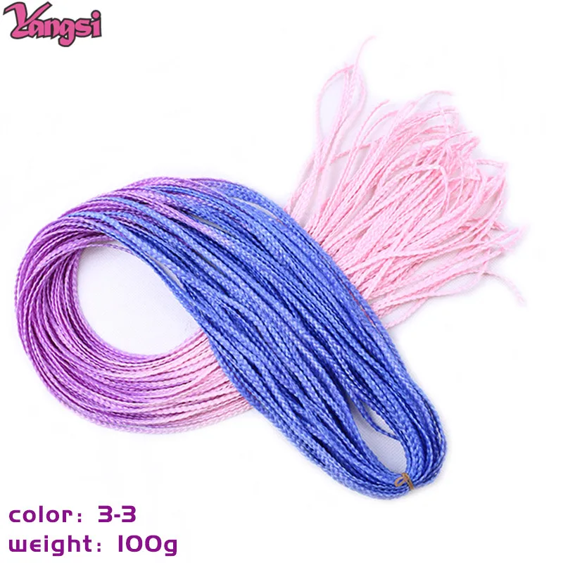 Full Star 30 Inch Synthetische Zizi Vlechten Dunne Box Vlechten Hair Extensions Bruin Roze Blauw Rood 613 Ombre Box Gehaakte Vlechthaar - afbeelding 1