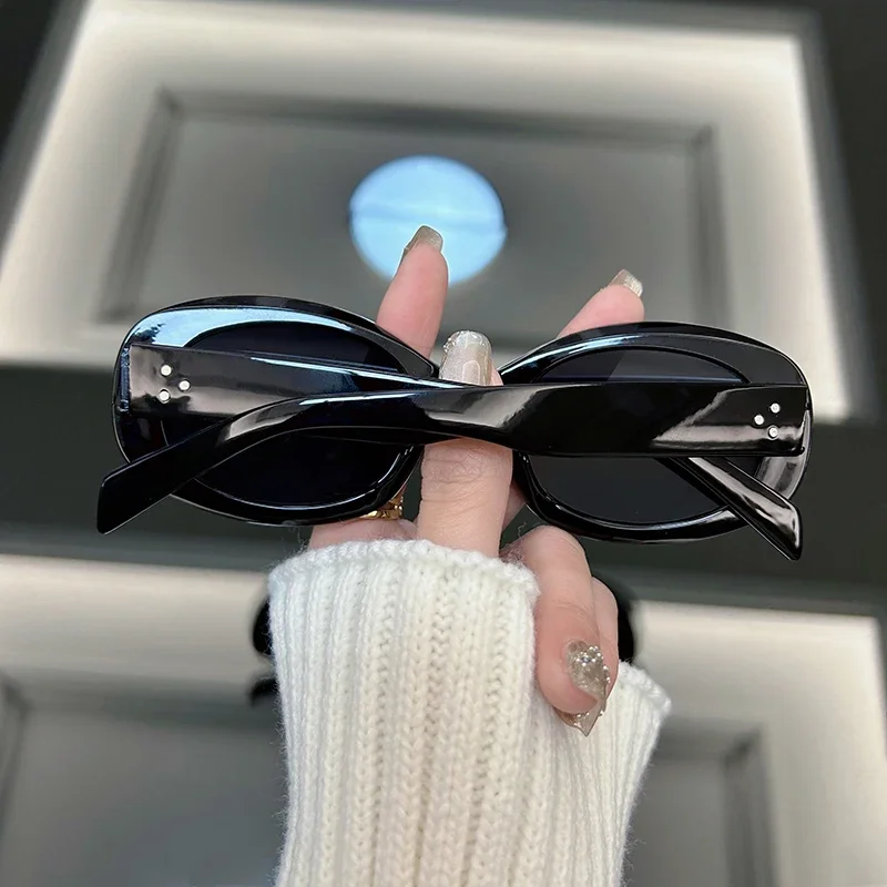 Fashion Oval Round Sunglasses Women Brand Designer Retro Sun Glasses Female Vintage Frame Mirror Outdoor Oculos De Sol