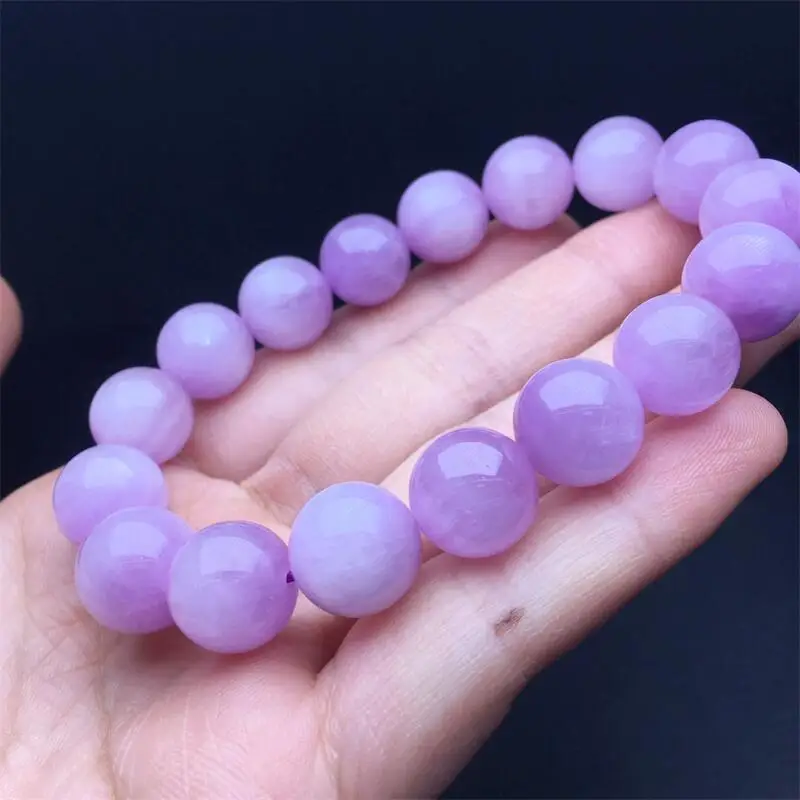 

14 мм браслет из натурального кунцита, красочные драгоценные камни, бусины, модные красивые украшения для мужчин и женщин, подарок, 1 шт.