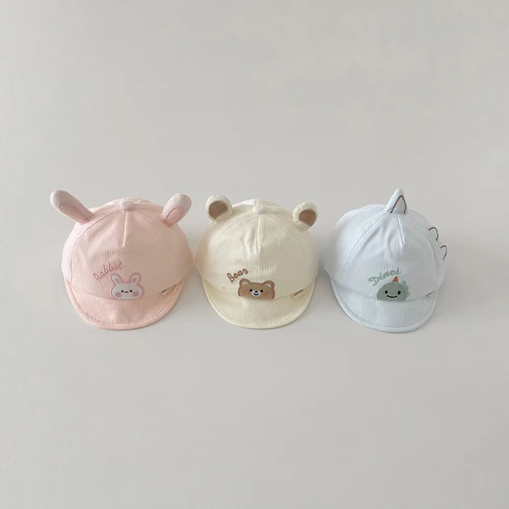

0-8 Months Korean Baby Hat Spring New Ins Cartoon Animal Cap Sunscreen Baby Baseball Cap Wholesale