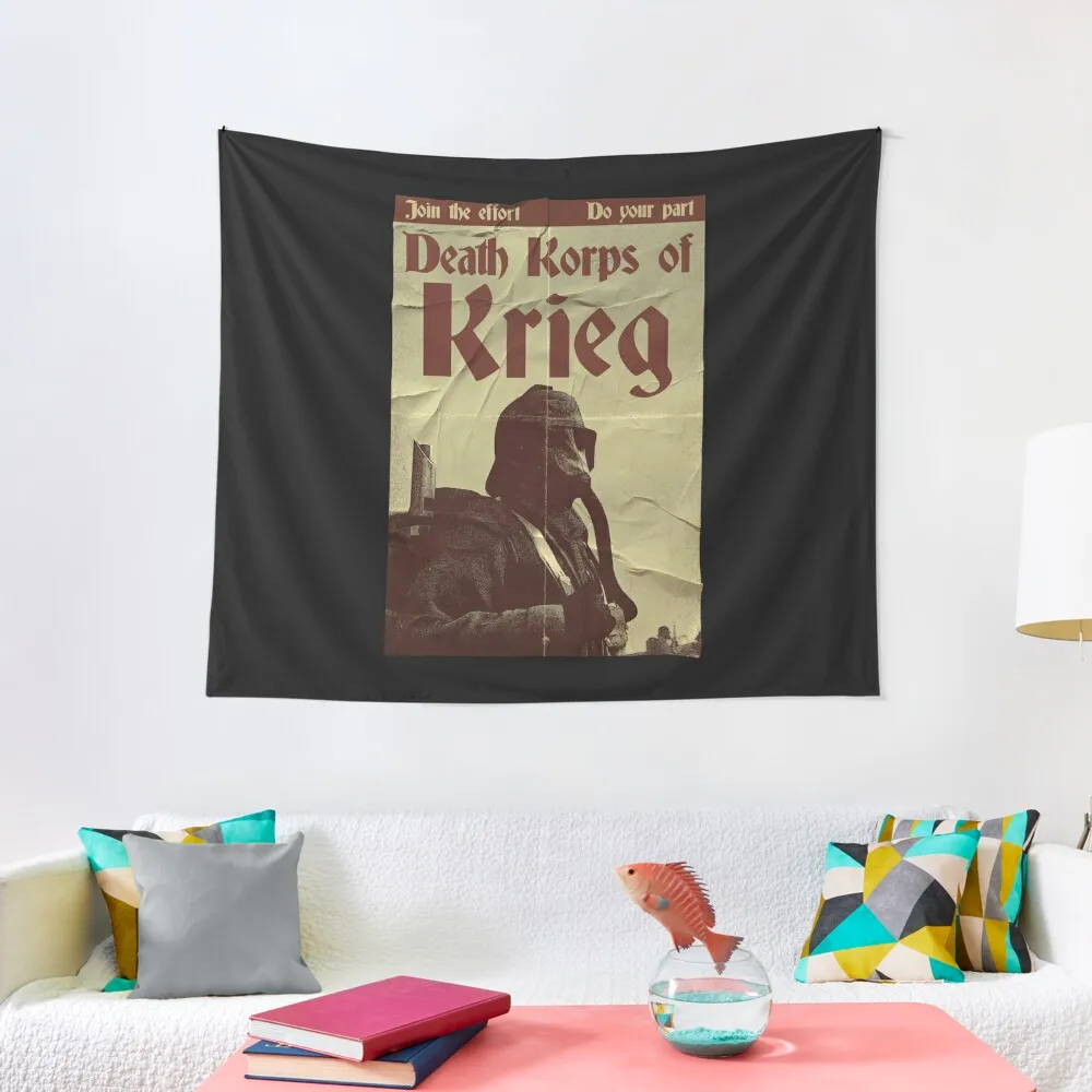 Death Korps recruitment Tapestry Bed Room Decoration Room Decorations Aesthetic Aesthetic Room Decors Wall Mural Tapestry