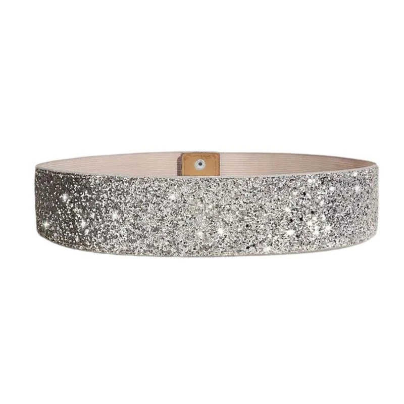 DXAE Elegant Sequins Belt Belt Festival Fashion Fashion Fashion Fashion Belt ชุดราตรีเอวตอนเย็น