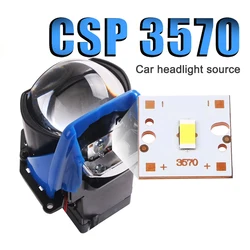CSP 1860 3570 LED Chip Car Light Source Repair Motorcycle Headlight Refit Bi-Led Projector Lens High Low Beam Chip 6000K 18W 30W