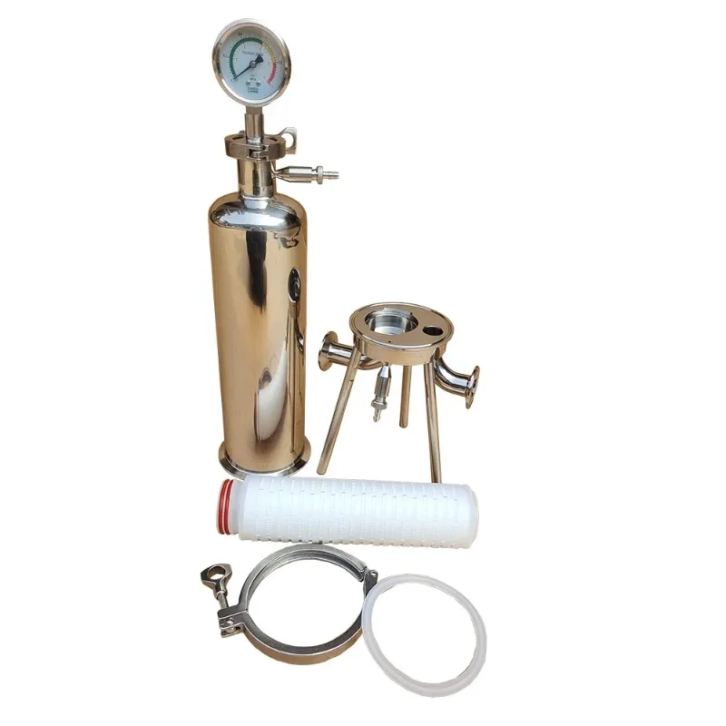 10 Inch Water Filter Cartridge Housing Sanitary Stainless Steel 316L for Water Treatment System