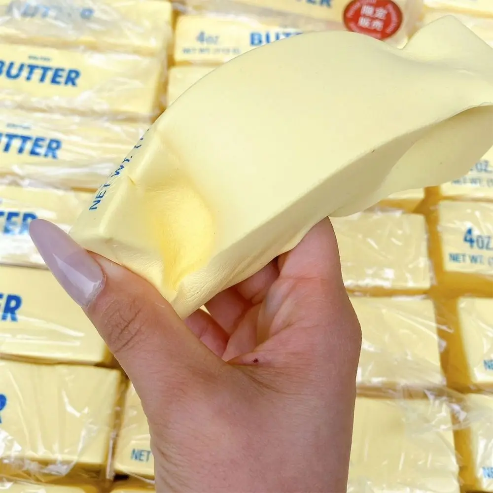 Mini Boterstok Knijpboter Speelgoed Langzaam Stijgend Stress Relief Speelgoed Ontspannende Hand Ontspanning Langzaam Rebound Speelgoed Cadeau