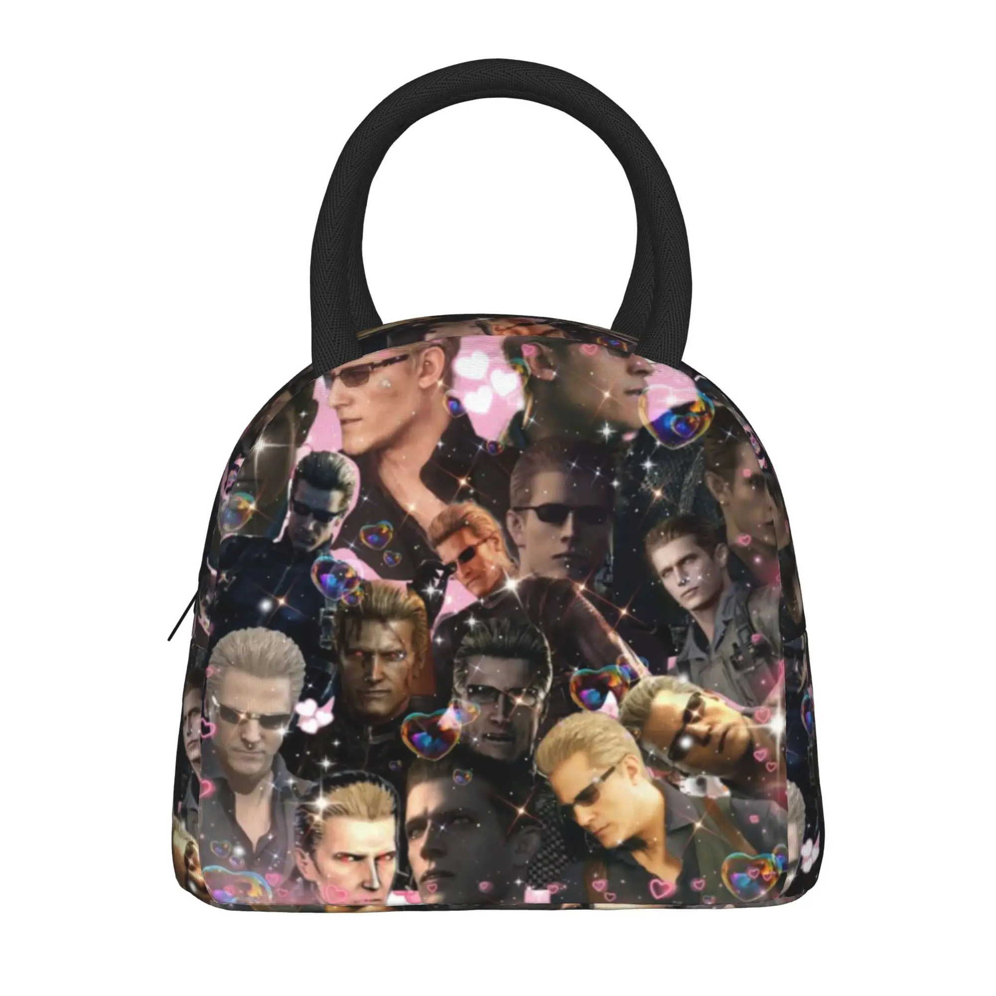 Albert Wesker Residented Evils Merch Insulated Lunch Bag For School  Food Container Leakproof Cooler Thermal Lunch Boxes