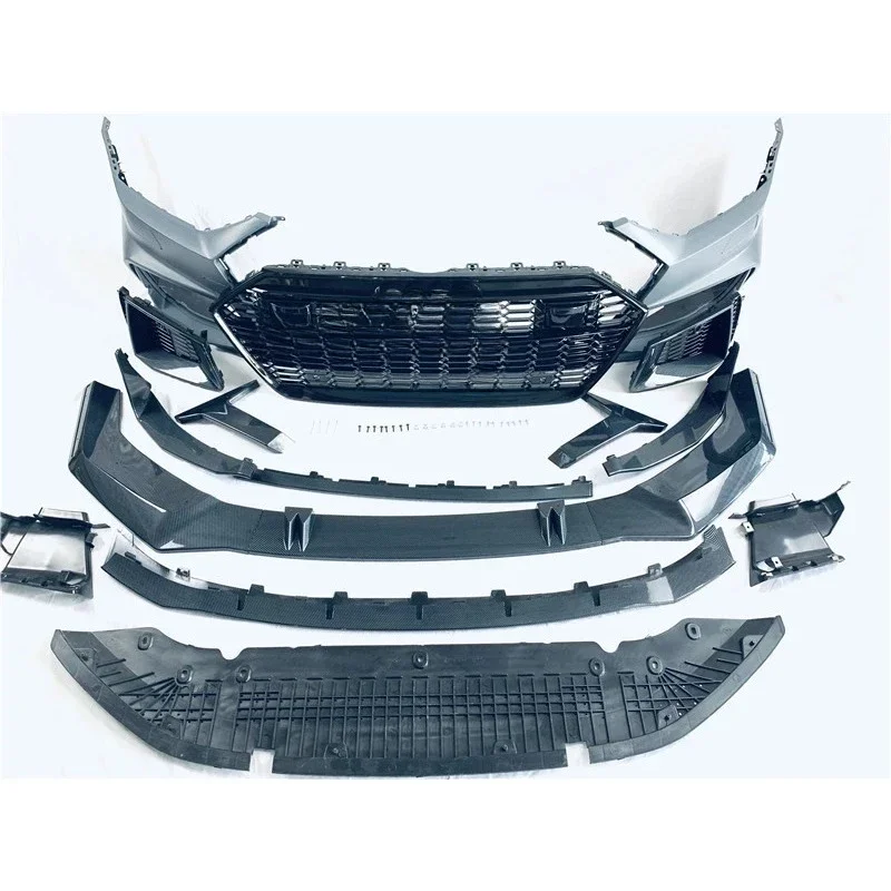 RS7 Surround Is Applicable for Audi A7 Modified C8 New Car Bumper Grille Kit