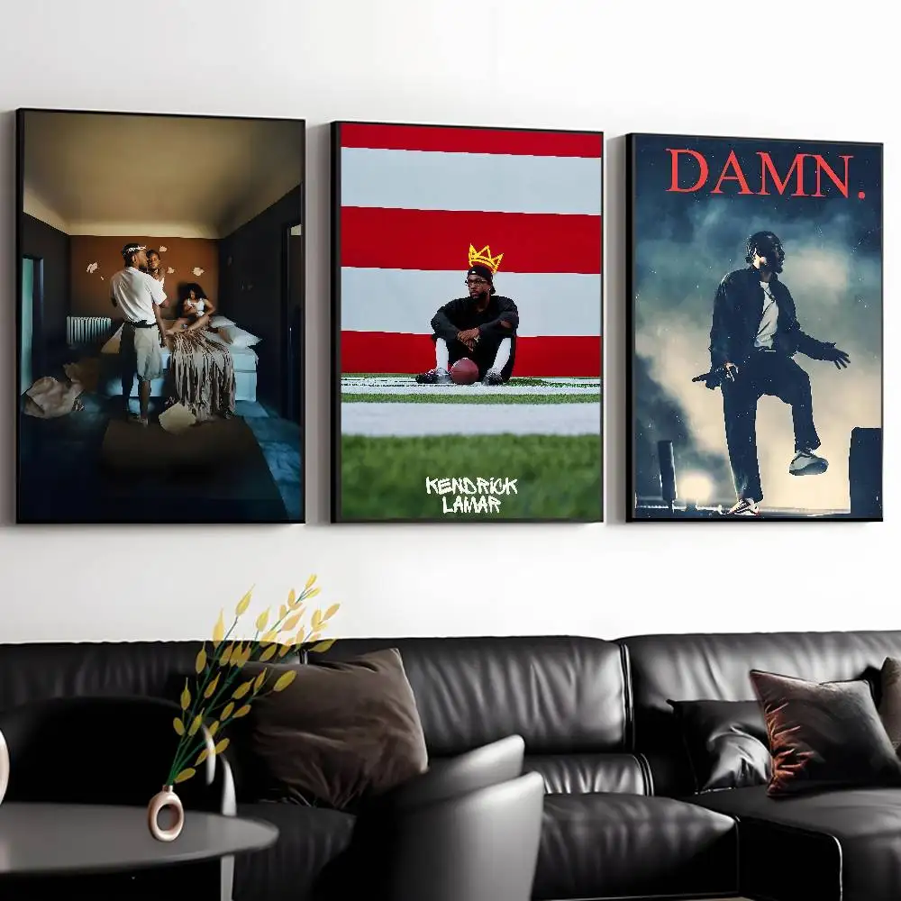K-Kendrick Lamar Rapper Poster HD Posters Home Room Bar Cafe Decor Wall Art Painting Picture