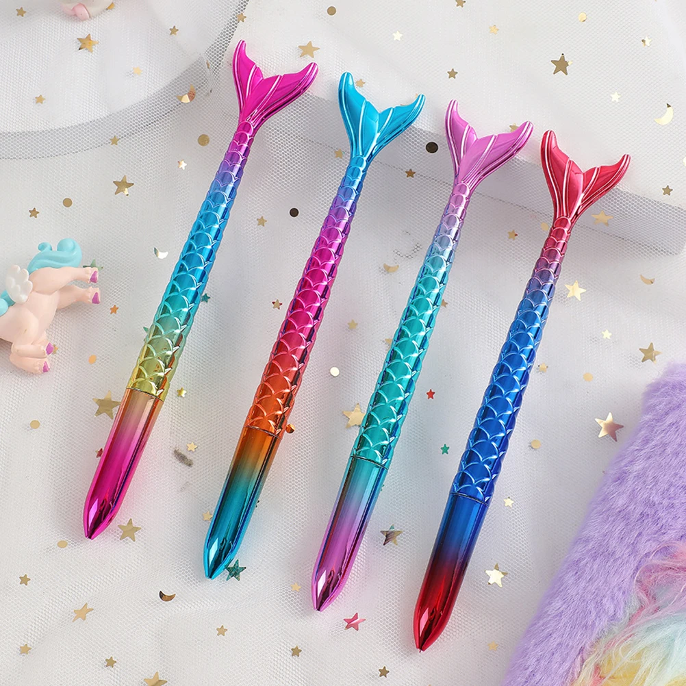 

4 Pcs 0.5mm Cartoon Colorful Gel Pens Black Writing Pens for Kids Home Office Use Stationery Accessories
