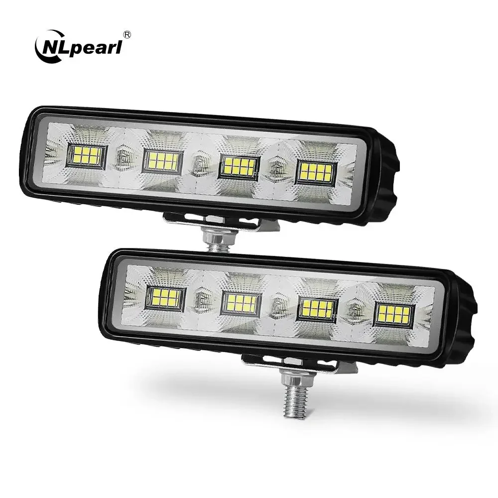 6 Inch 72W LED Car Light Bar Work Light Bar Combo Beam Spotlight for Offroad SUV ATV Tractor Boat Trucks Driving Fog Lamp