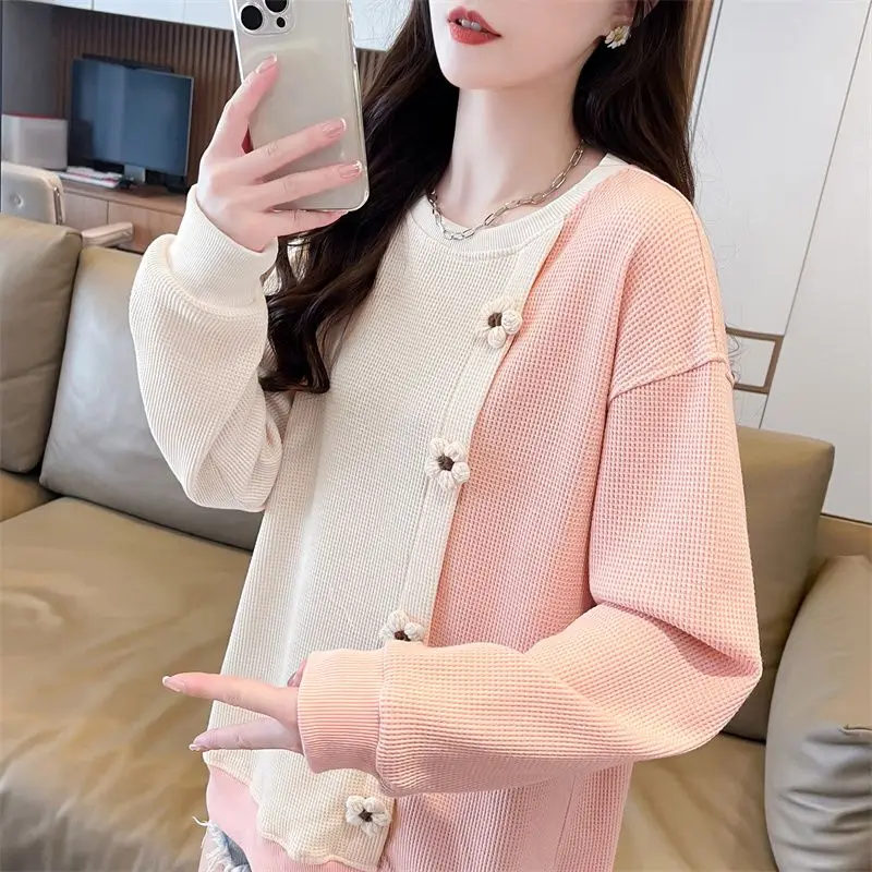 

Толстовки Y2K, женские топы с длинными рукавами, длинные эстетические рождественские большие молодежные кофты, толстовки среднего возраста, новинка