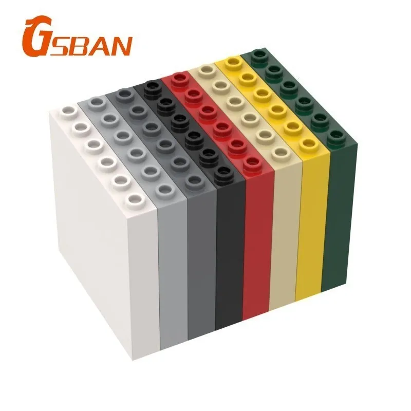 GSBan 59349 Brick 20pcs Panel 1x6x5 Particles Building Blocks Accessories MOC DIY Toys