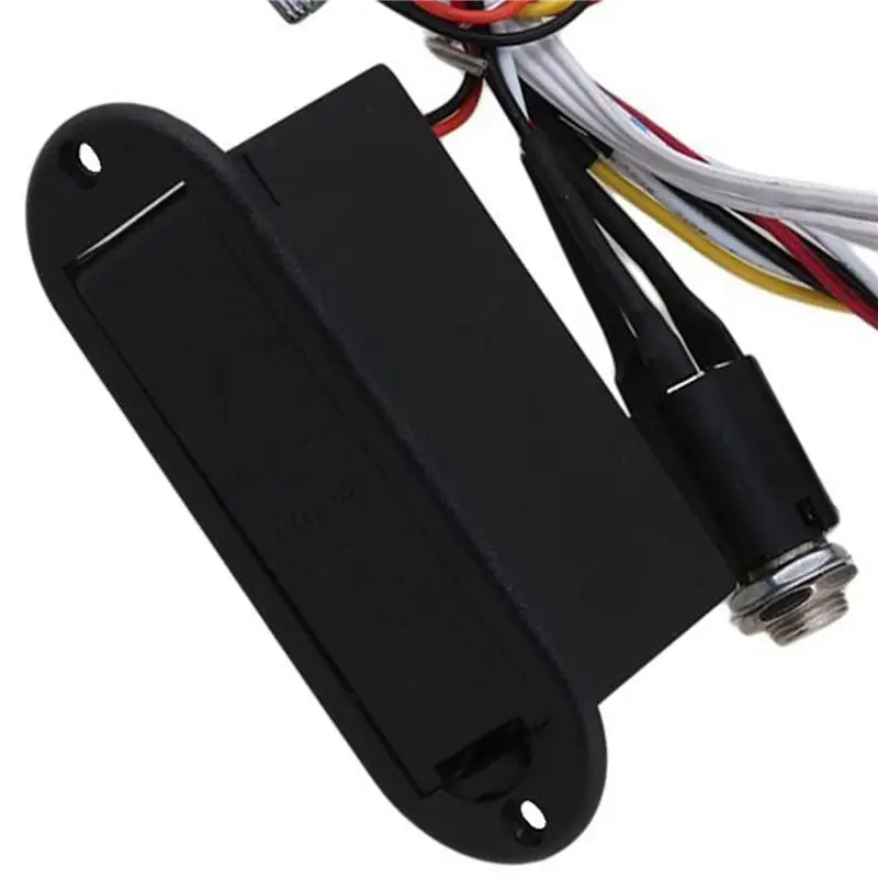 ABKV-10X 2 Band Active Bass Guitar EQ Equalizer Preamp Circuit Pickup Black