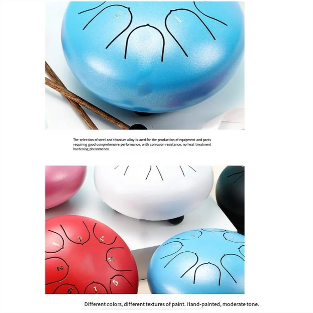 

Спортивный 6-дюймовый 8-нотный стальной язычковый барабан, барабан для сада, барабан для дождя, уличный барабан для дождя, подходит для начинающих, B