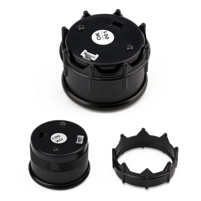 

Digital Tachometer Tach Gauge For Auto Car 52mm 2in LCD 0~9999RPM Warning Light Black