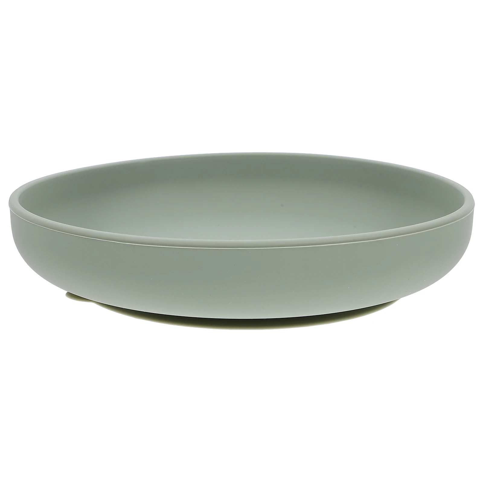 

Silicone Spill-Proof Plate for Elderly Disabled Round Scoop Dish Unbreakable Non Skid Suction Rubber Plate for Hand Tremor