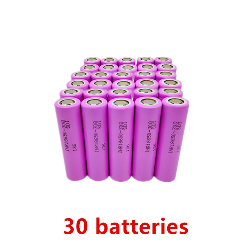 18650 Battery 30Q 3.7V 3000mAh Flat-Top Lithium Battery Multi-Purpose Rechargeable image 3