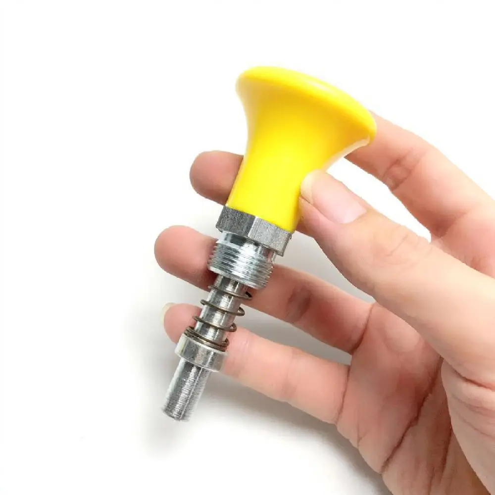 M20 Pull Pin Quick Adjustment Latch Yellow Handle Spring Loaded Bolt Fitness Gear Repair Part Sturdy Metal Component