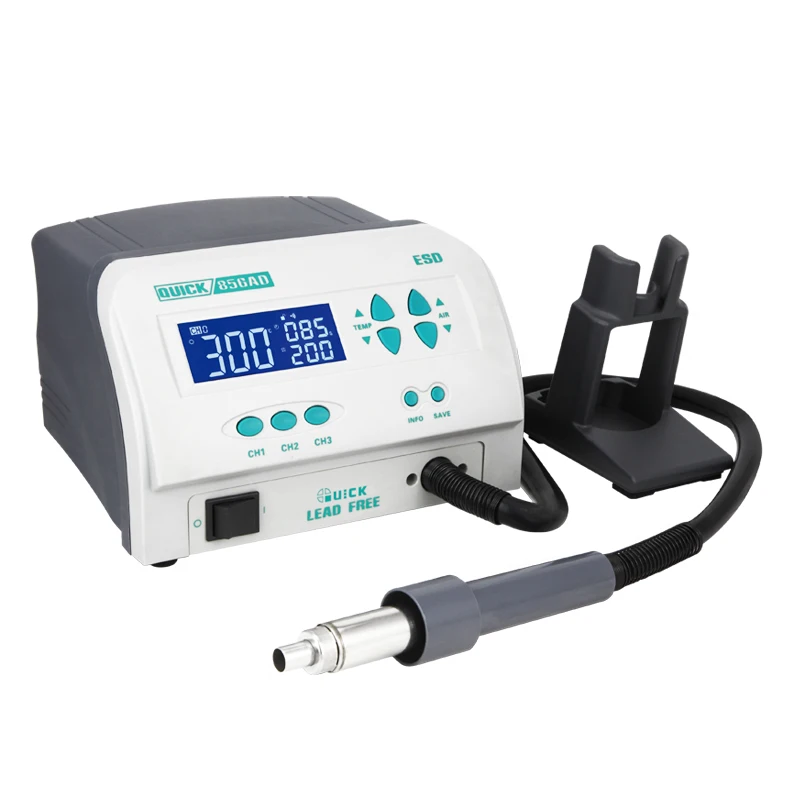 High flow rate desoldering station vacuum 1300W  hot air for mobile phone repairing Quick 856AD