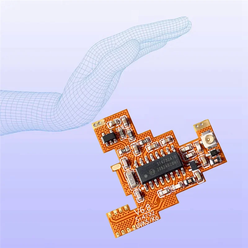 

Exquisite-SI4732 V6.8 модуль FPC + чип 512 КБ + USB-кабель для записи для Quansheng K5 K6 коротковолновый полнодиапазонный/однокрасный прием