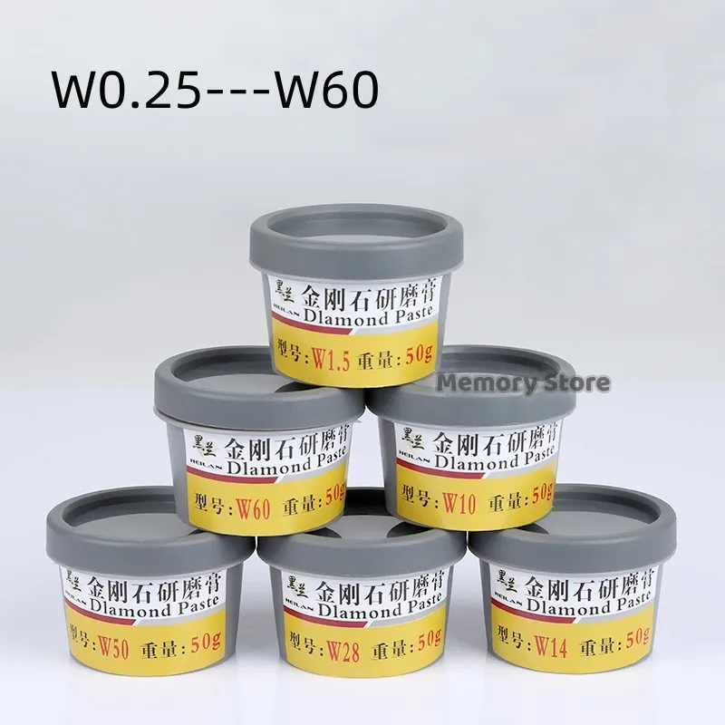 Alat Abrasif Pengkilapan Logam Perhiasan Batu Giok Kaca W0.25-60 Mikron Alat Suntik Lapping Cermin Campuran Pasta Berlian