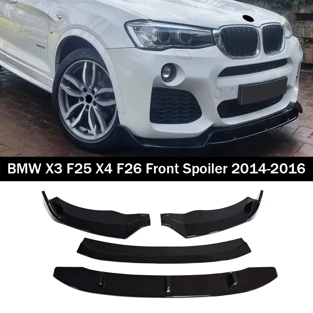 

Лопата для переднего бампера для BMW X3 F25 X4 F26 2014-2016 M Sport Splitter, внешние детали, комплекты кузова, аксессуары для защиты тюнинга автомобиля