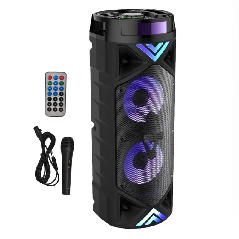 Altoparlanti Bluetooth Wireless Partybox per Karaoke domestico ad alta potenza Outdooor Subwoofer per bassi pesanti scatola con braccio portatile