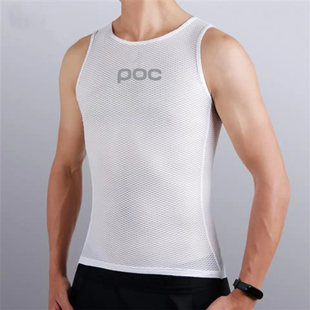 Image of POC ärmellose reflektierende Fahrradweste Sommer Radtrikot Mountainbike Rennrad Weste Mesh Radfahren Basisschicht Radtrikot