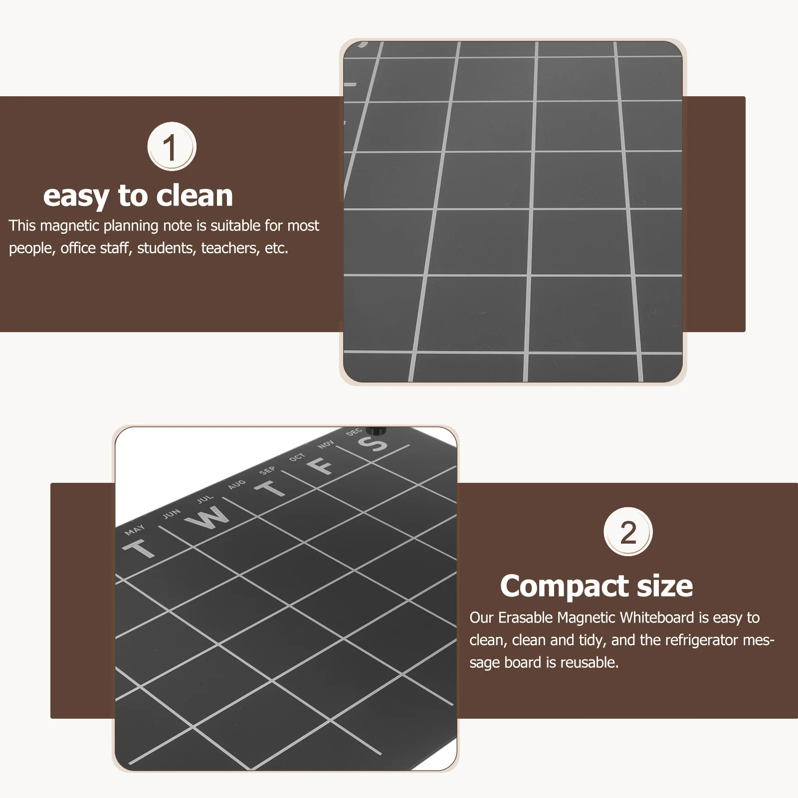 لوحة ملاحظات متعددة الوظائف قابلة للمسح عملية للعلامات ديكور المكتب والرسائل المدرسية ولوحة الرسائل المكتوبة بخط اليد #1