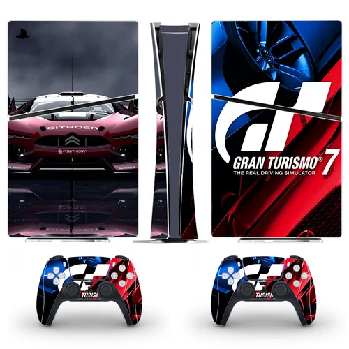 Imagen 2 del producto Gran Turismo GT Sport PS5 Slim Digital Skin Sticker Decal Cover para consola y 2 controladores Nuevo PS5 Slim Skin Vinyl
