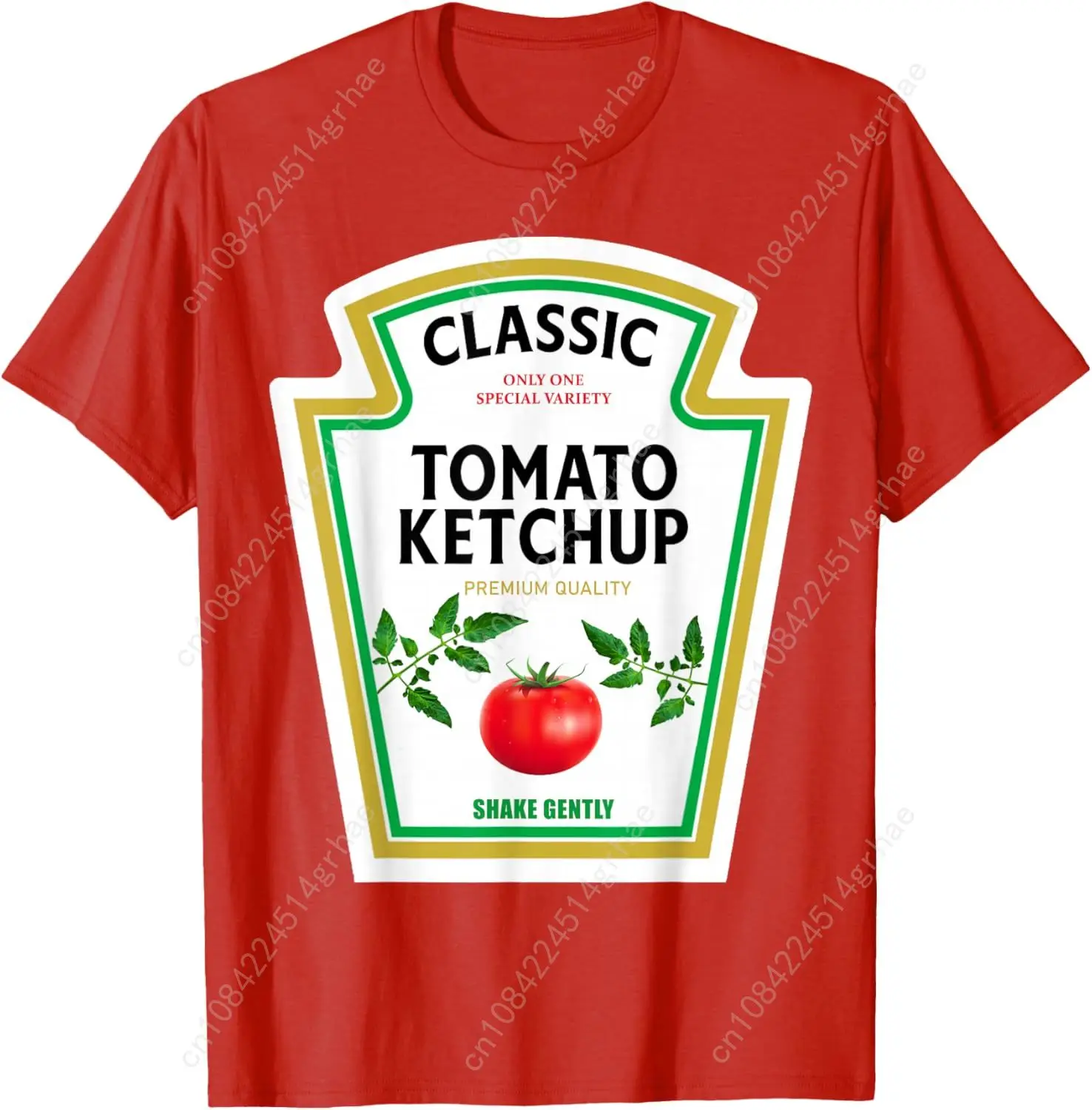

Ketchup Halloween 2024 Costume Matching Mustard Condiments T-Shirt