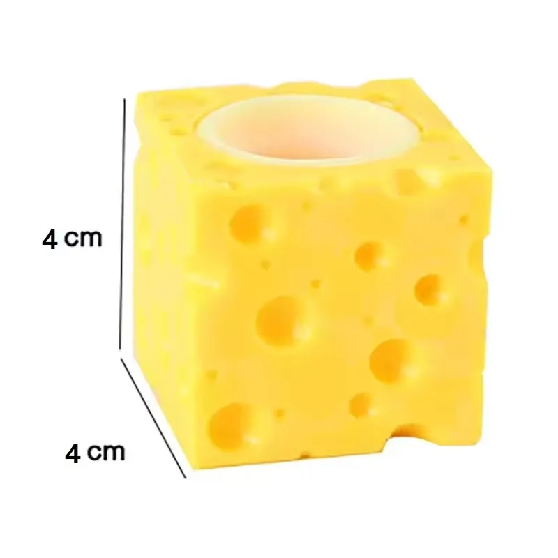 1/3 pièces anti-Stress animal de compagnie fromage souris presser écureuil tasse jouets décompression Fidget Antistress soulagement sensoriel cadeau