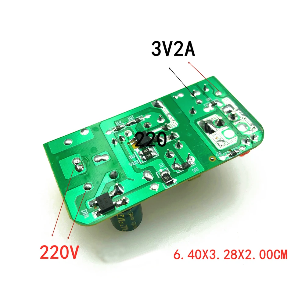 

DC 3V 2A Switching Power Supply Module AC-DC Power Adapter AC 100-240V to DC 3V Power Supply Board with Led Light Indicator