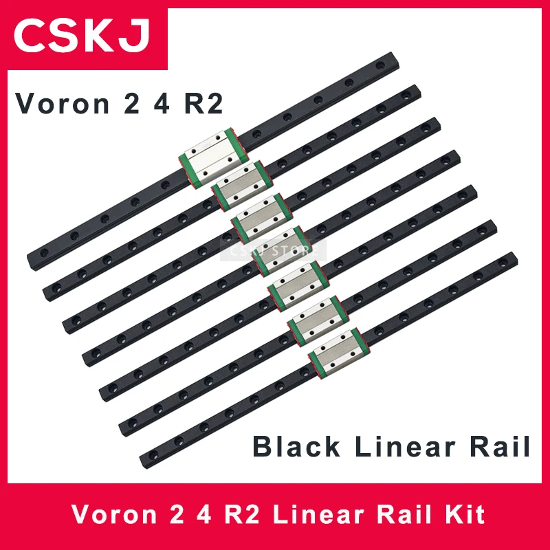 Voron 2 4 R2 Linear Rail kit Voron Linear Rail 250mm 300mm 350mm Build Voron 2.4 R2 Linear Rail Black Phosphating