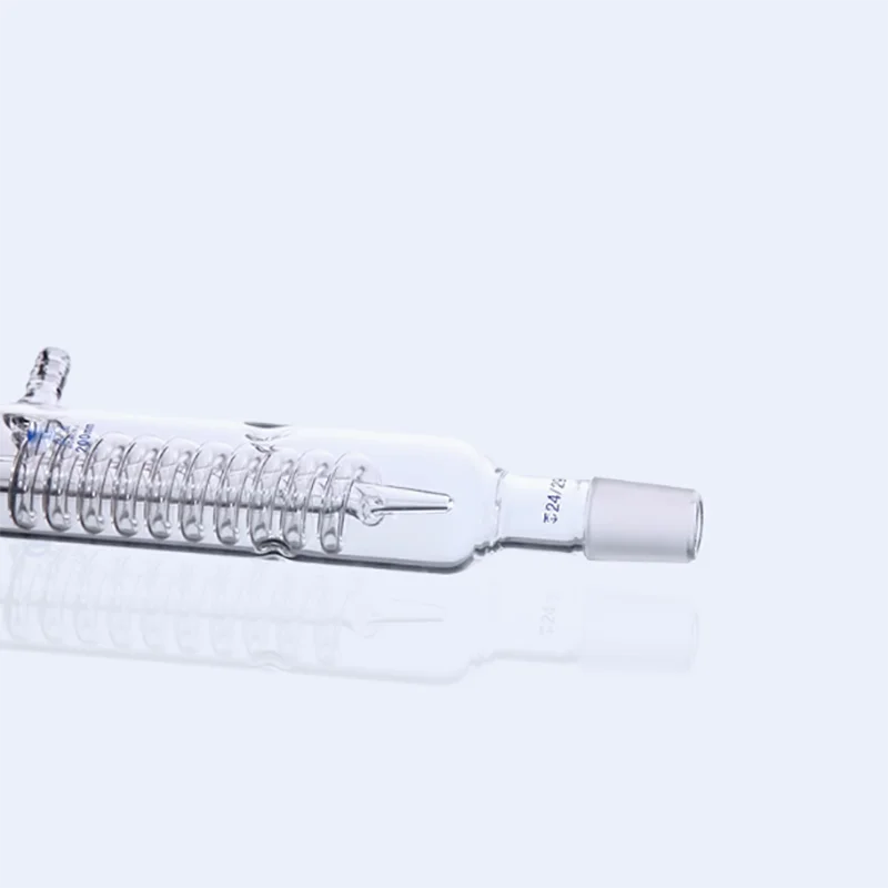 Стеклянный рефлюксный конденсатор, лабораторный змеевидный конденсатор, рефлюксный прямой рефлюксный конденсатор, дистилляция