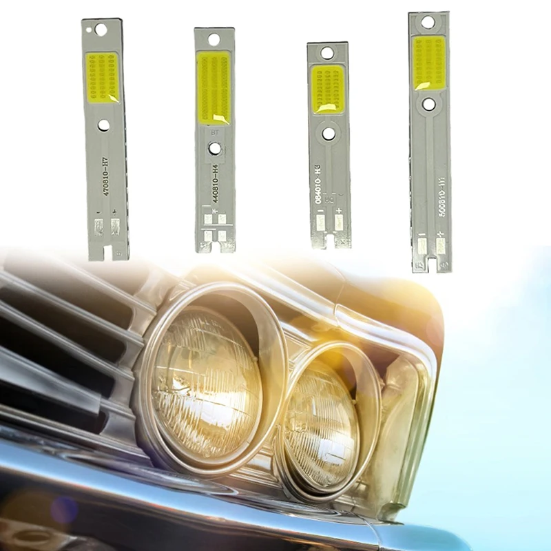 5pcs DC9-12V C6 LED Chip Car Near/high Beam Headlight Bulbs H1 H3 H4 H7 COB Chips Auto Headlamp Light Source 15W 100LM/W 5SDCN