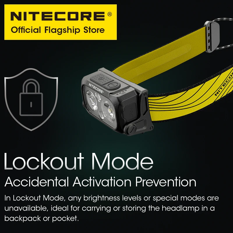 Original NITECORE NU25 USB-C Rechargeable Headlamp Built-In Battery,Three-Light Source Headlight For Running Trekking Backpacker