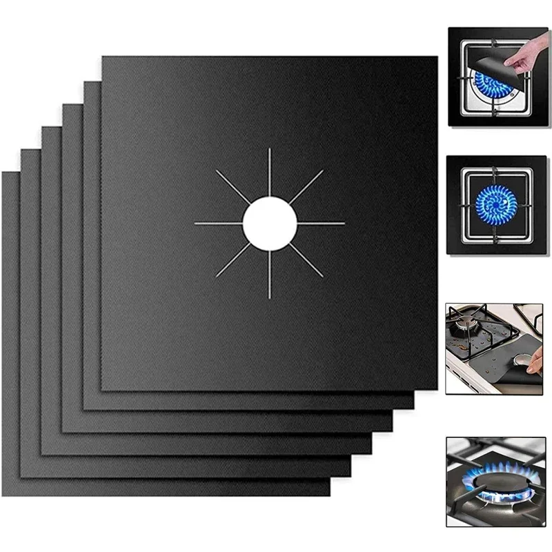 

4PCS Gas Stove Protector Stovetop Burner Covers for Gas Stoves Washable Gas Stovetop Kitchen Accessories Mat Cooker Cover